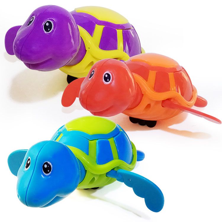 Little Turtle Bath Toys Novelty Cute Wind Up Water Diver Plastic