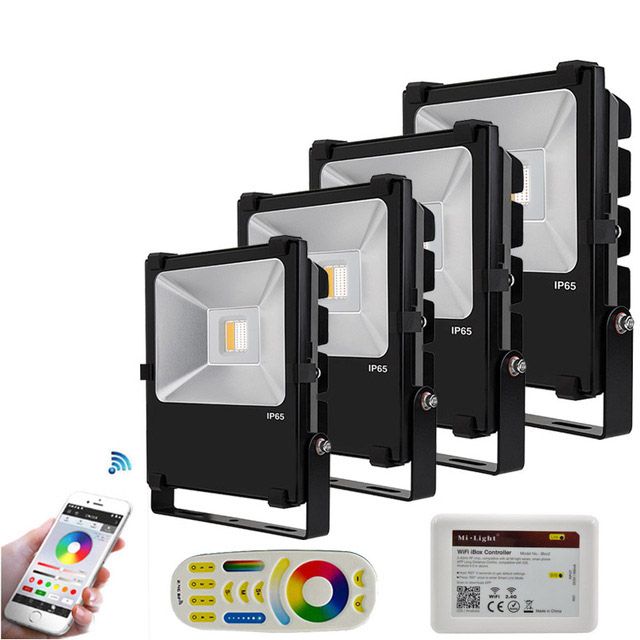 Led Floodlights Rgb Rgbw Reflector 2 4g Wifi Smartphone Control Led Floodlights Rgb Rgbw Reflector 2 4g Wifi Smartphone Control Exterior Lights Lighting Outdoor Waterproof Ip65 Rf Remote Mi Light Portable