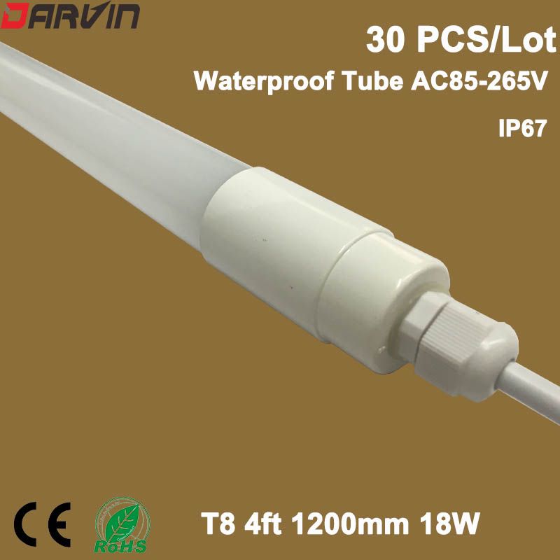 led light t8 waterproof led tube light 4ft 1200mm 18w ip66 8 ft fluorescent light bulbs