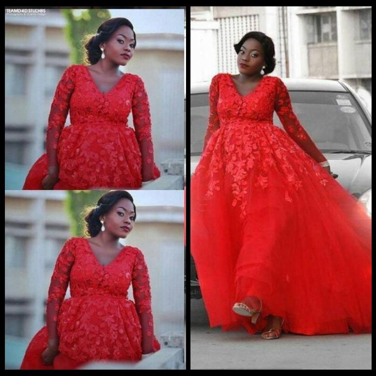 red formal plus size gowns