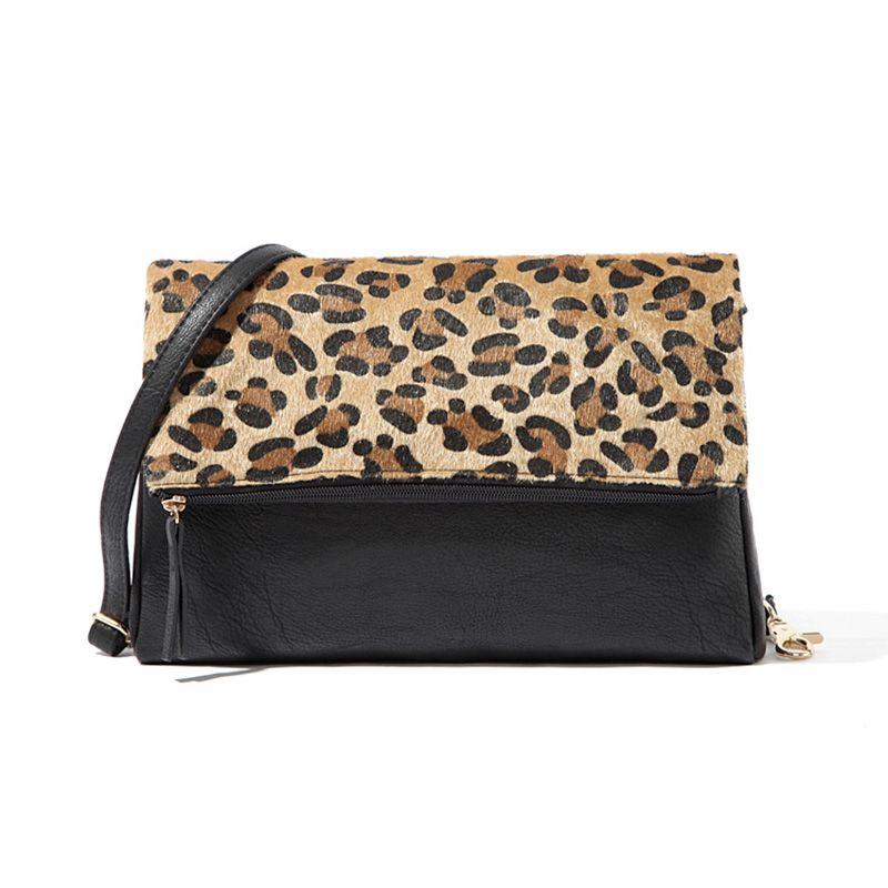 Wholesale Charming Leopard Evening Bags Horse Hair Women Clutch Bag High Quality Leather Party ...