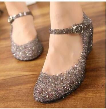 Summer Girls Wedge Jelly Shoes Beach Comfortable Women Sandals