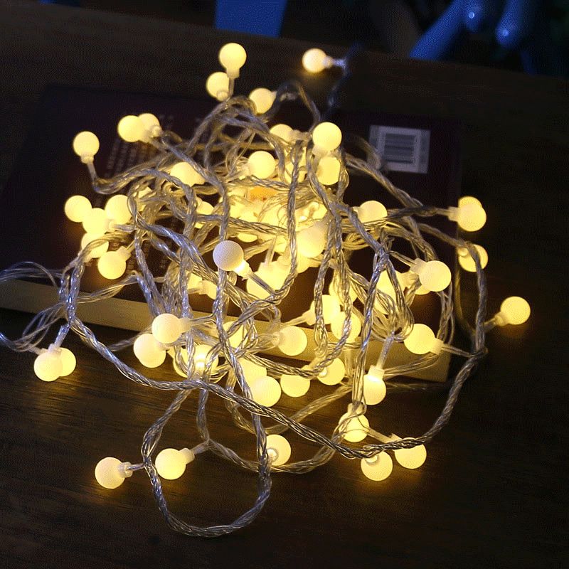 Globe String Light Multi Color Waterproof Ip65 Fairy For Garden Patio Yard Tree Party Battery 16feet With 32feet
