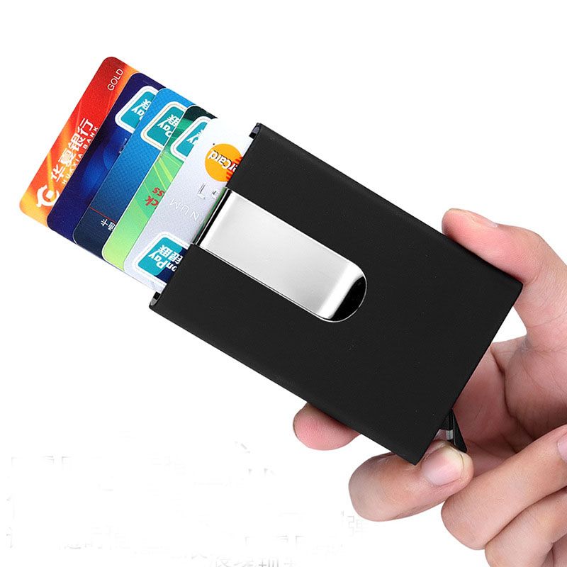 Image result for metal card holder wallet