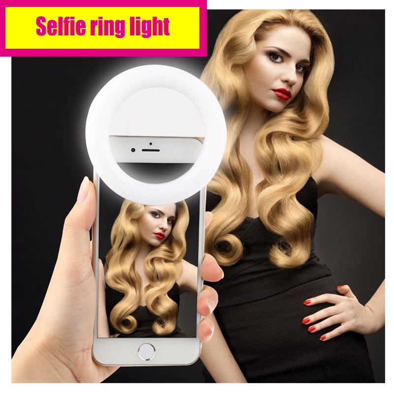 2020 high class selfie ring light with usb charger long selfie ring light effect