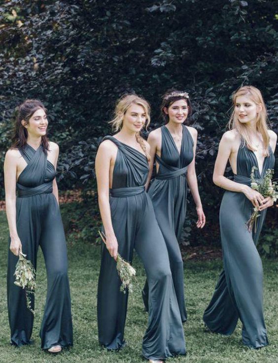 bridesmaids in pants