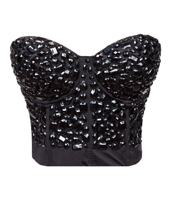 bustier strass