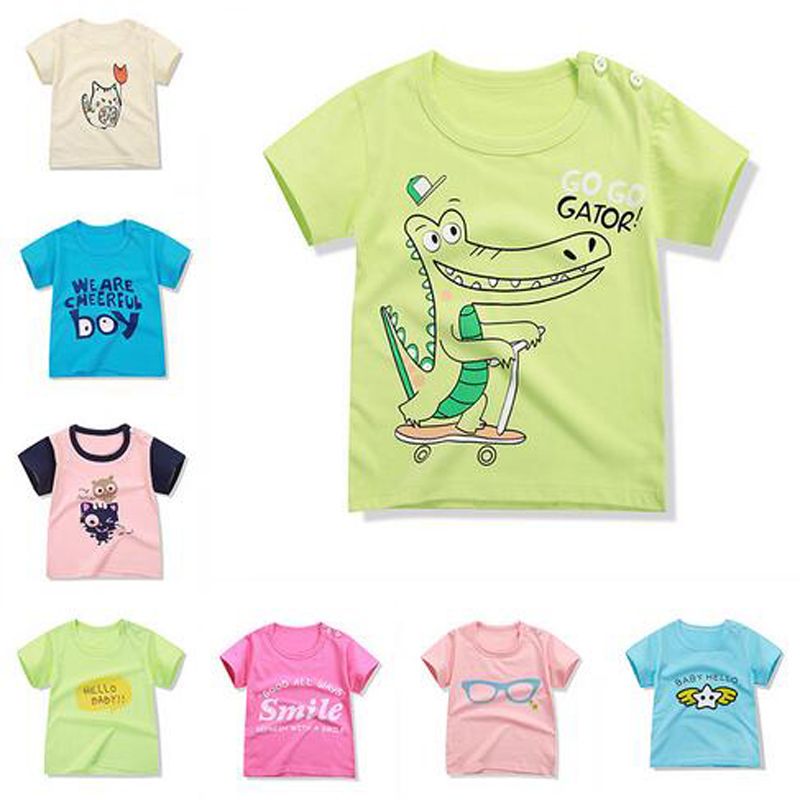 Hottest Summer Cartoon Baby T Shirt Boys Girls Clothing T Shirts