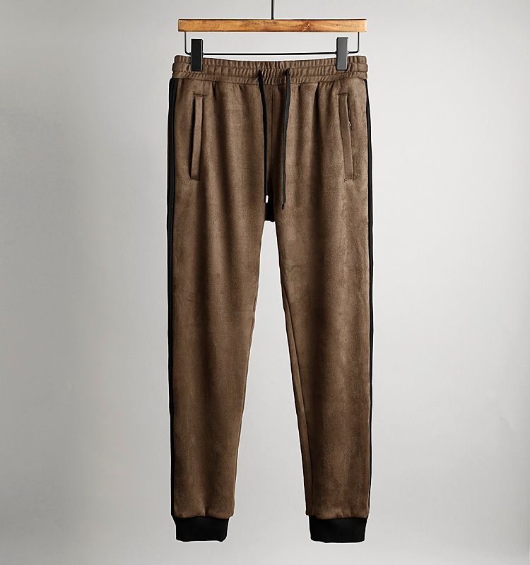 suede jogging suit