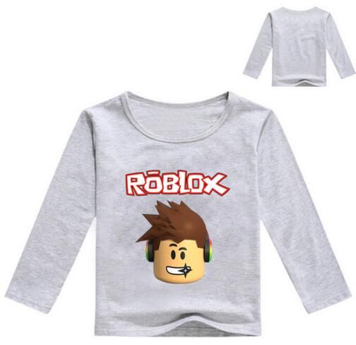 2017 Kids Long Sleeve T Shirt For Boys Roblox Costume For Baby Cotton Tees Children Clothing Pink School Shirt Boys Blouse Tops - 