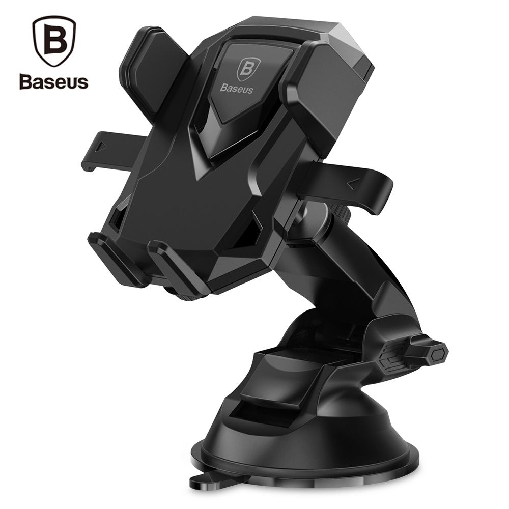 2020 Baseus Robot Car Phone Holder Universal 360 Degree Bracket Telescopic Sucker Suction Cup