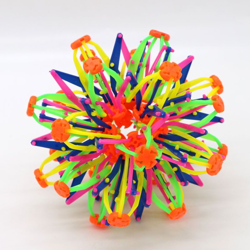 2017 New Expanding Sphere Mini Ball Kids Toy Rainbow Colorful Flower