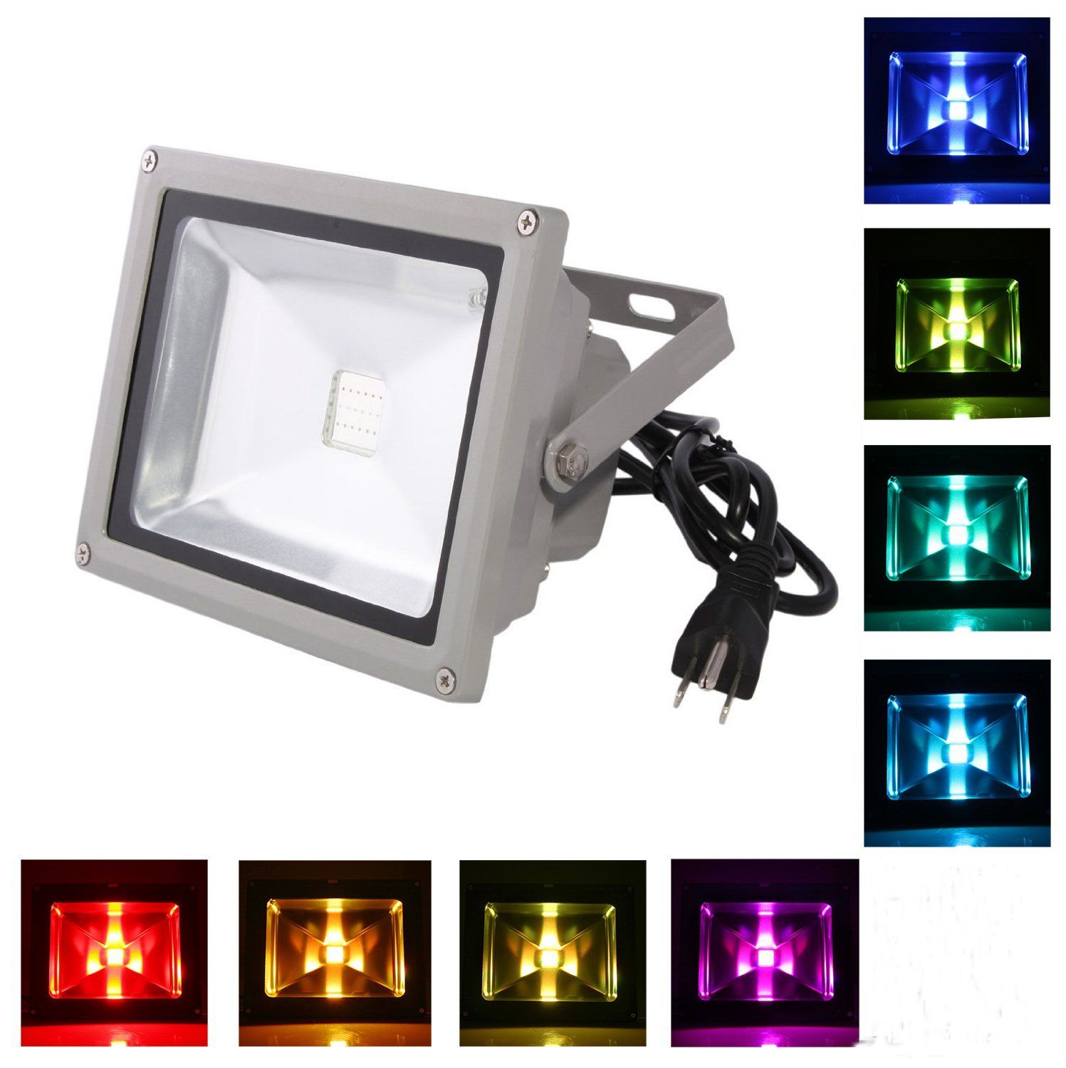Outdoor 10w 20w 30w 50w 100w Rgb Led Flood Light Colour Changing Outdoor 10w 20w 30w 50w 100w Rgb Led Flood Light Colour Changing Wall Washer Lamp Ip65 Waterproof 24key Ir Remote Control Commercial Lights