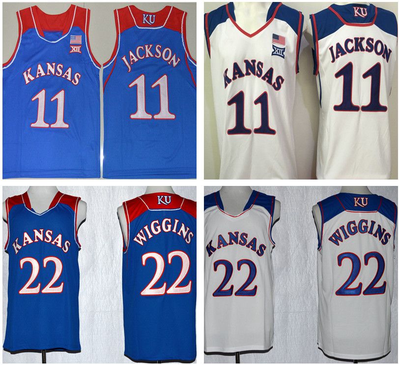 kansas jayhawks wiggins jersey
