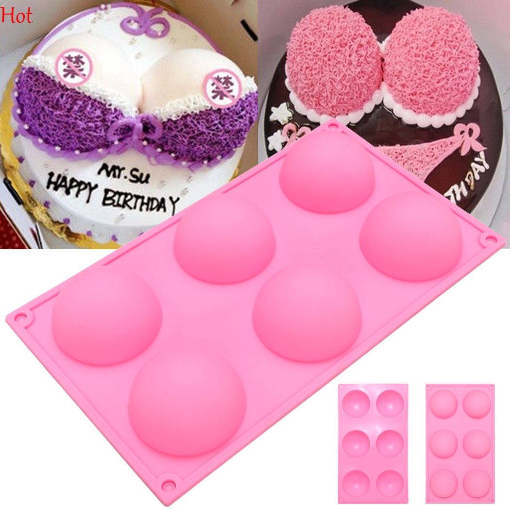 2018 6 Half Ball Round Shape Silicone Cake Mold Diy Chocolate Soap 2018 6 Half Ball Round Shape Silicone Cake Mold Diy Chocolate Soap Molds Sugar Craft Decorating Tools Form Flexible Bra Mould Lpb001272 From