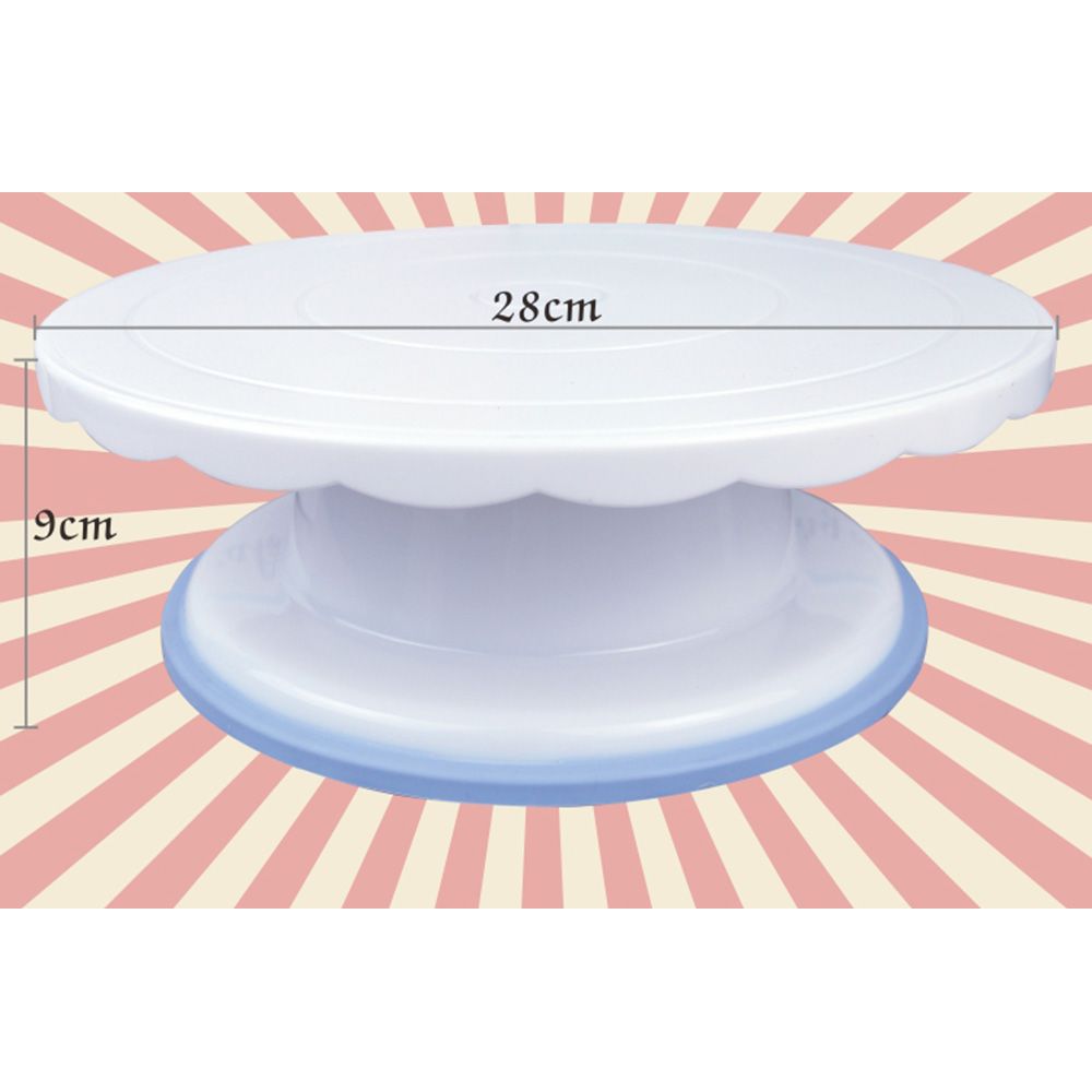 2021 New Design Cake Swivel Plate Revolving Decoration Stand Platform Turntable 28cm Round