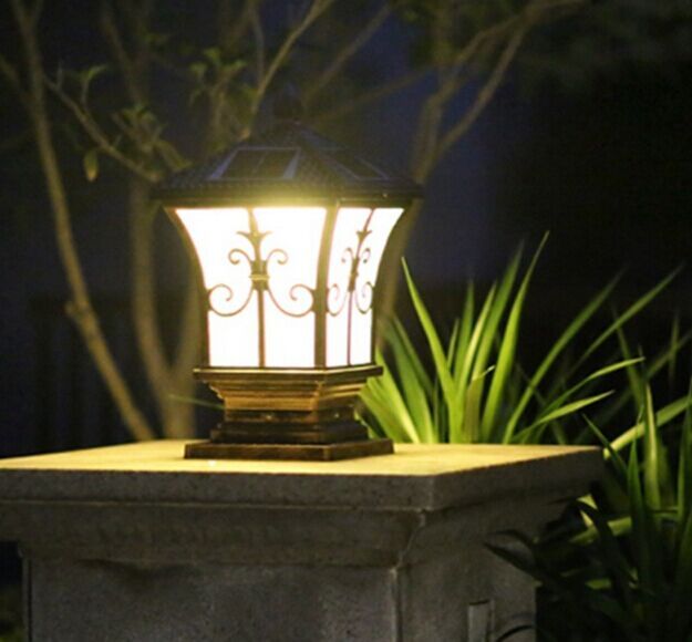 Großhandel Solar Post Lichter Outdoor Beleuchtung Landschafts Großhandel Solar Post Lichter Outdoor Beleuchtung Landschafts Led Garten Lampe Lampen Warm Weiß Kalt Farbe Licht Sensor Funktionen Llfa