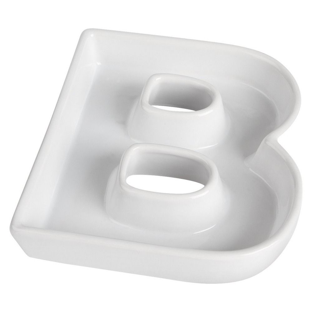 2018 wholesale b shape ceramic letter dishes plates for candy plastic letter dishes