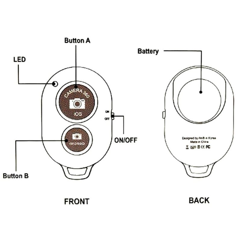 2021 Universal Wireless Remote Control Bluetooth Phone Camera Shutter