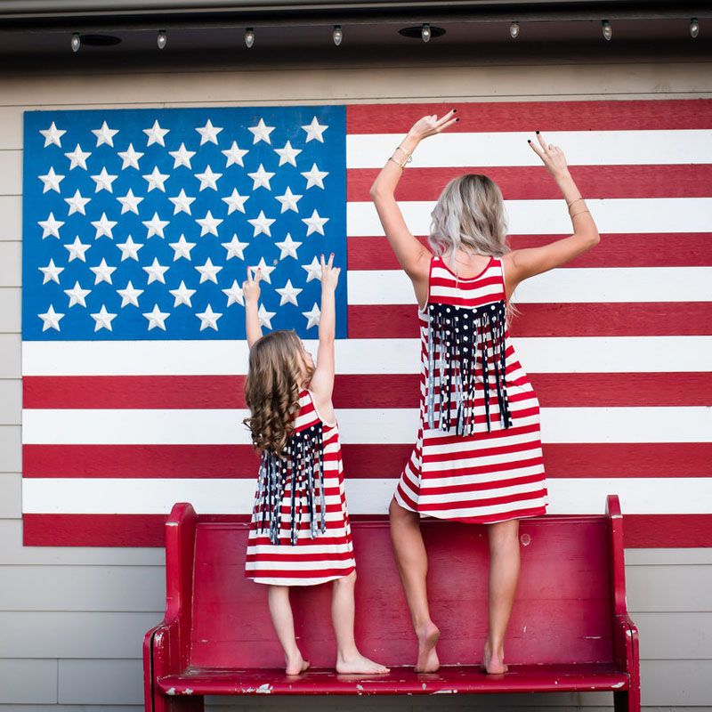 matching mother daughter 4th of july outfits