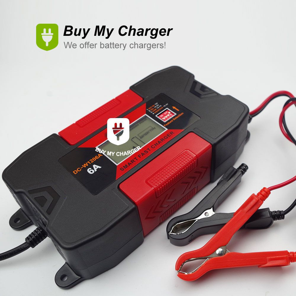 2017 Newest 12V 6A Battery Charger Full PWM Digital Gel/Lead Acid