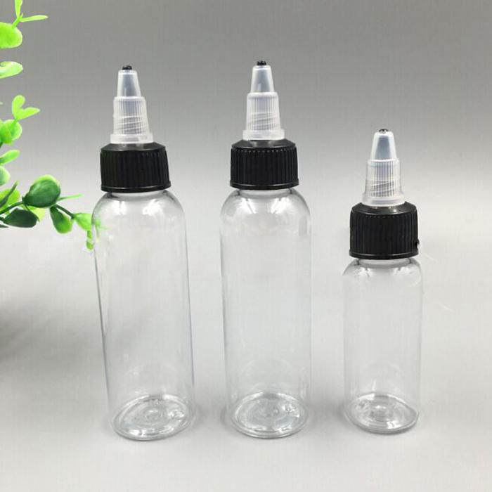 30ML PET Plastic Dropper Bottles Beak Caps Clear Transparent Eye