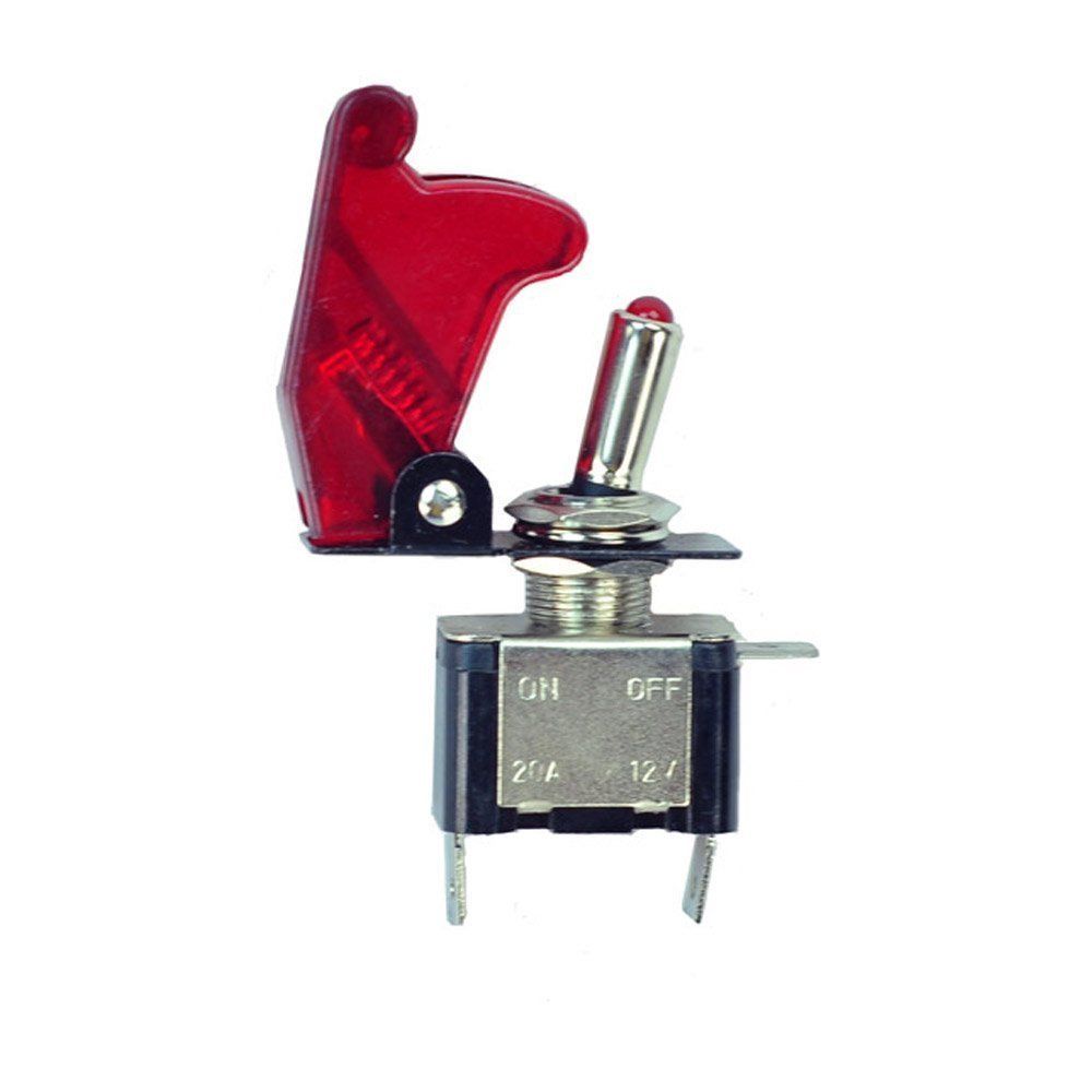 Toggle Switch Cover >> 12v 20a Car Auto Red Cover Led Light Spst Toggle Rocker Switch Control On Off Aircraft Missile Style Flip Up Cover Button Toggle Switch Cover >> 12v 20a Car Auto Red Cover Led Light Spst Toggle Rocker Switch Control On Off Aircraft Missile Style Flip Up Cover Button
