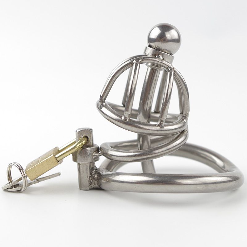 Extreme piss plug lock male chastity Extreme piss plug lock male chastity