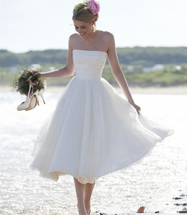 short beach wedding dresses 2019