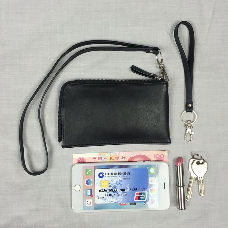 Mini Lanyard Phone Bag Women Wrist Bag Wallet Student Holding Key Card