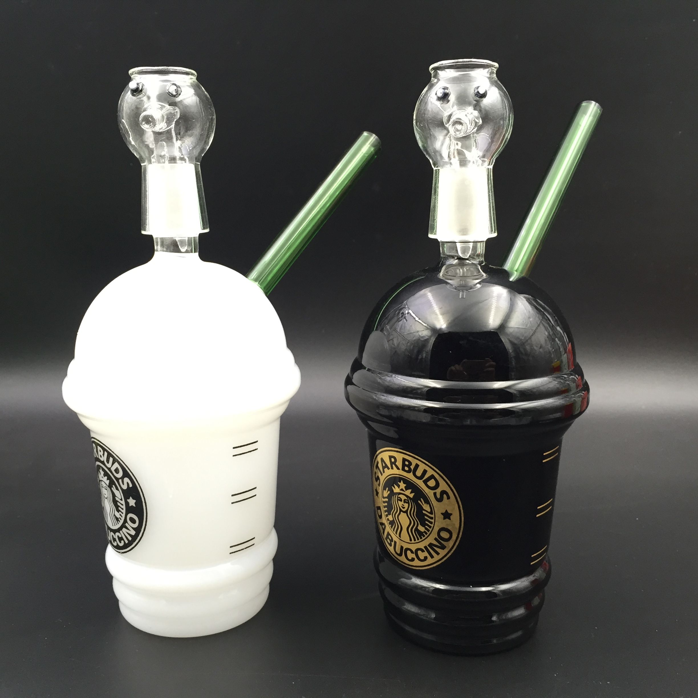 Online Cheap Dabuccino Rig Starbucks Bong Glass Water Cup Smoking