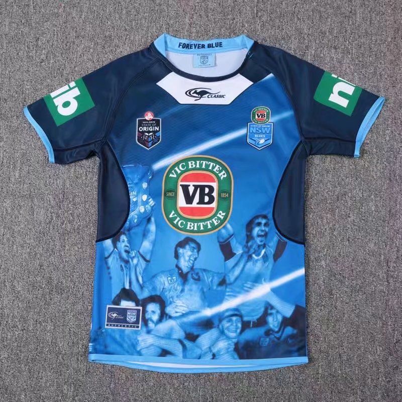 Top Quality 2017 NSW Blues State Of Origin Jerseys 2016 Home Away New South Wales Blues Rugby