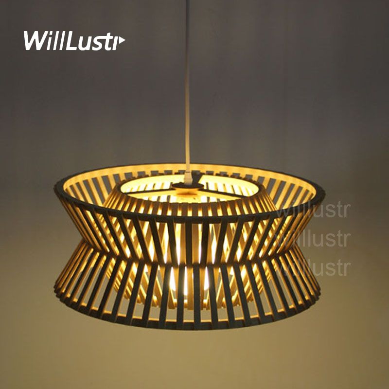 Willr Bamboo Pendant Lamp Wood Suspension Light Modern Designer Willr Bamboo Pendant Lamp Wood Suspension Light Modern Designer Zen Lighting Past Hotel Restaurant Nordic Mall Foyer In