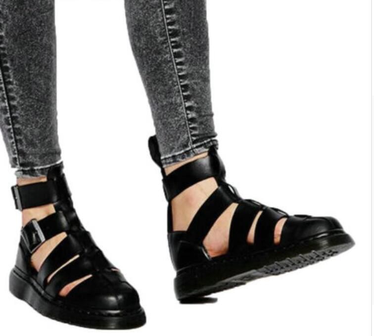 Acquistare 2017 Stivali Estivi Uomo Stivaletti In Vera Pelle Fatti A Mano  Scarpe Da Uomo Gladiatore Sandali Stivaletti Fibbia Botas Economico |  Consegna Veloce E Qualità | It.Dhgate
