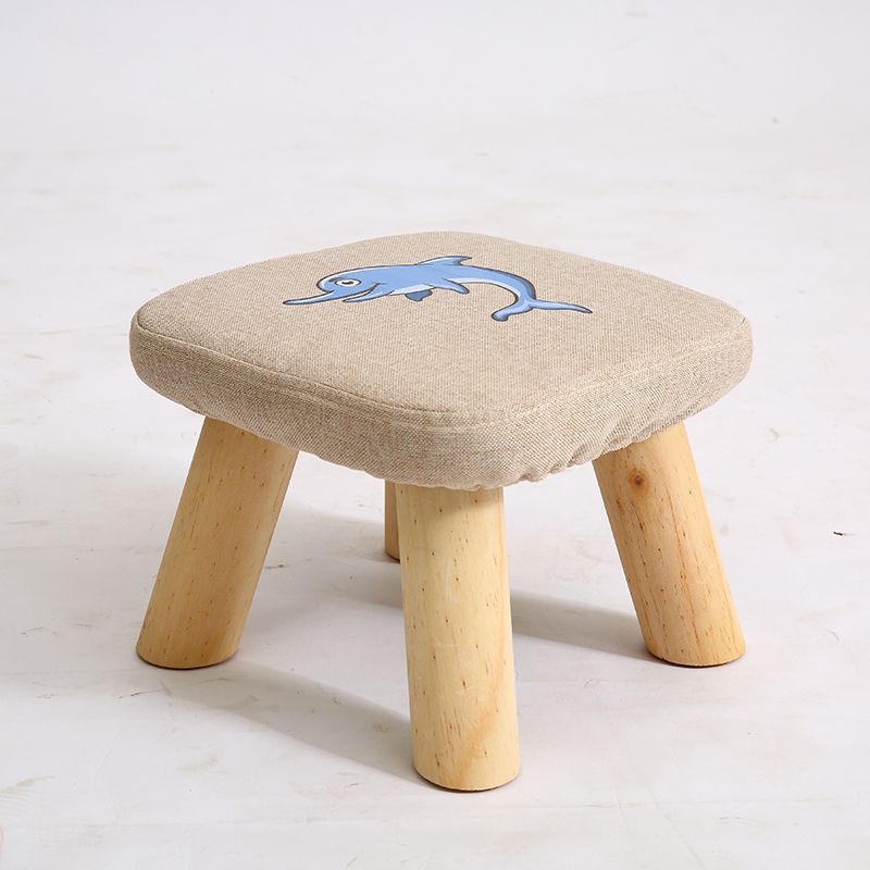 wooden baby stool