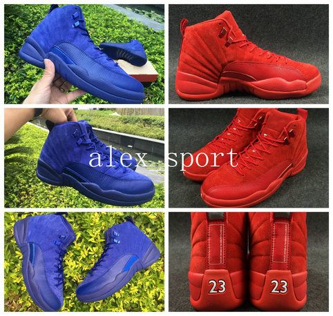 retro 12 red suede