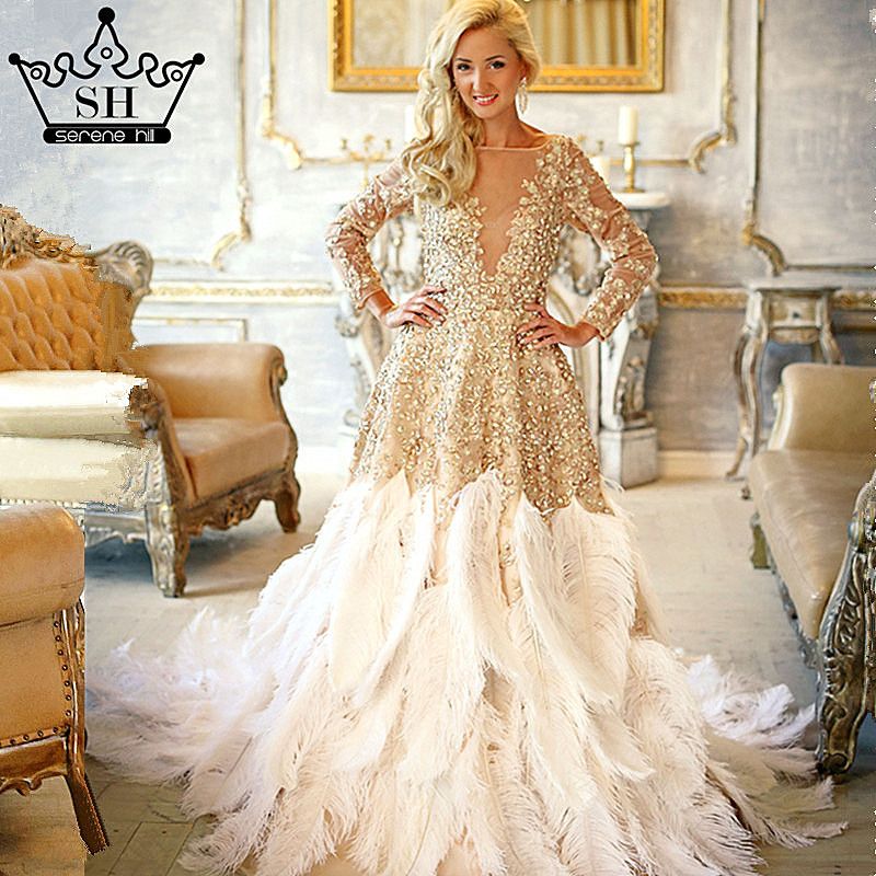 Feather Wedding Dress