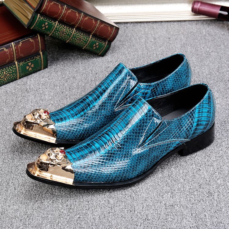 teal blue mens dress shoes