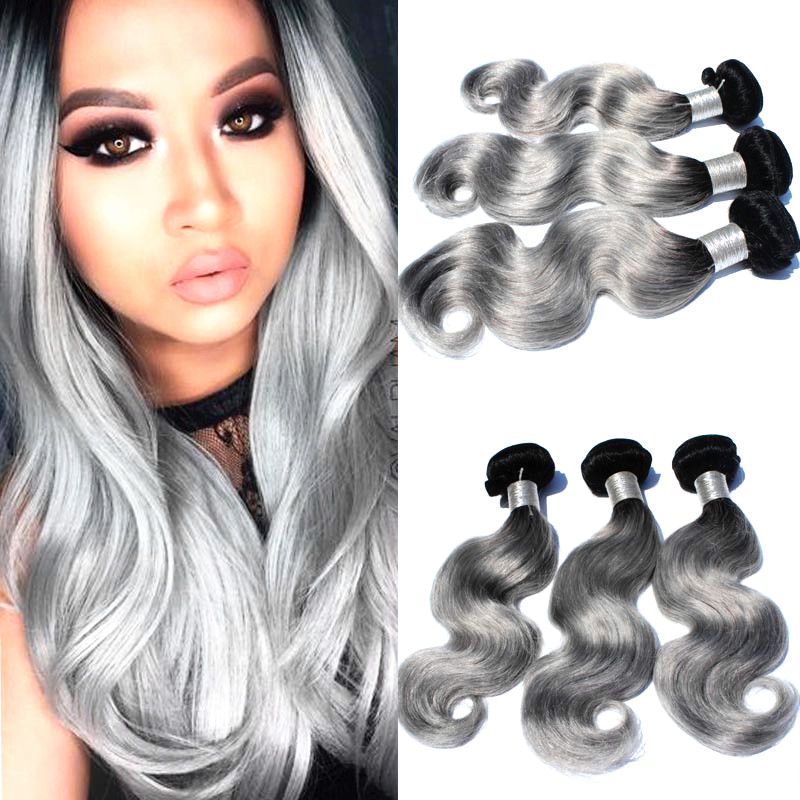 Indian Peruvian Brazilian Ombre Virgin Human Hair Weave Body Wave