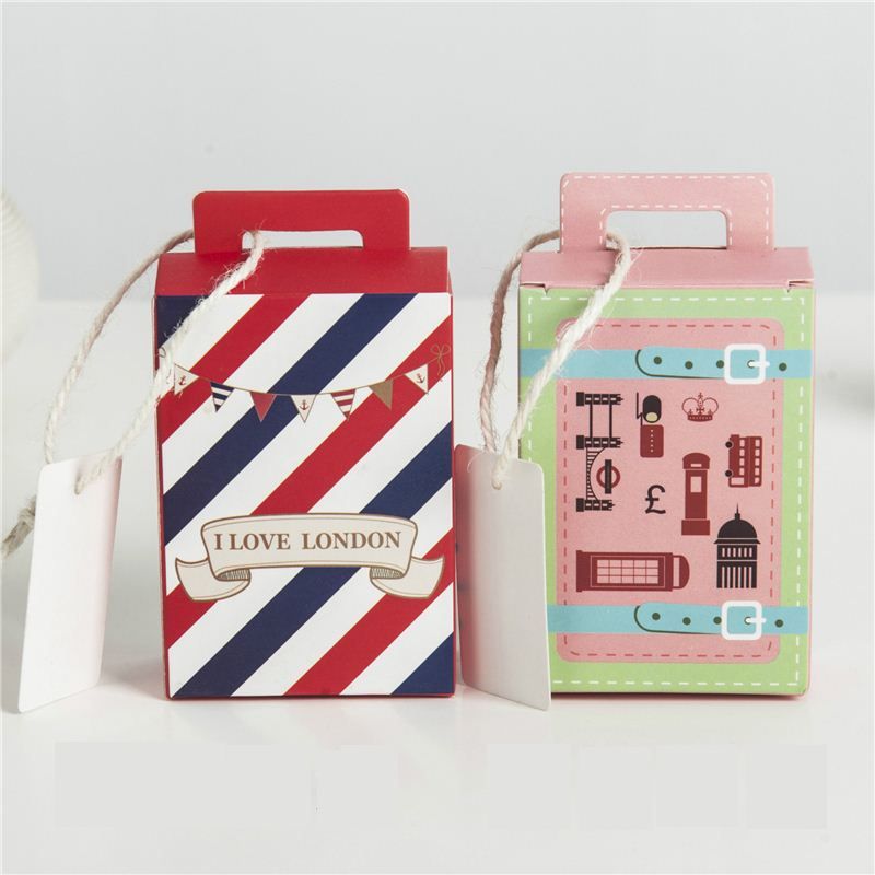 Creative Luggage Box Paper Chocolate Box Baby Shower Candy Box Creative Luggage Box Paper Chocolate Box Baby Shower Candy Box