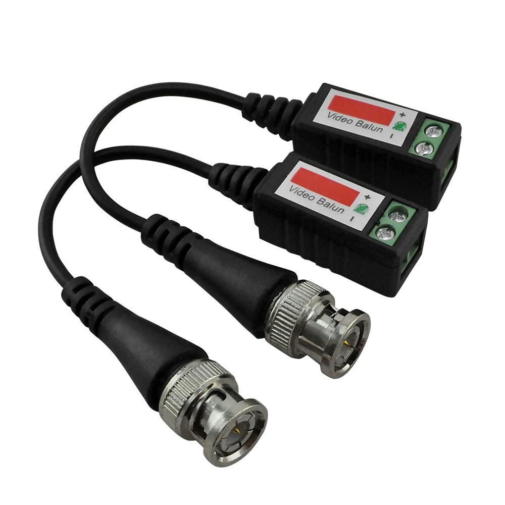 BNC CAT5 Video Balun Transceiver Cable For Camera CCTV Passive Twisted