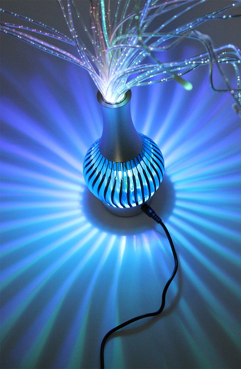 pmma plastic fiber optic light lamp cable end grow led light