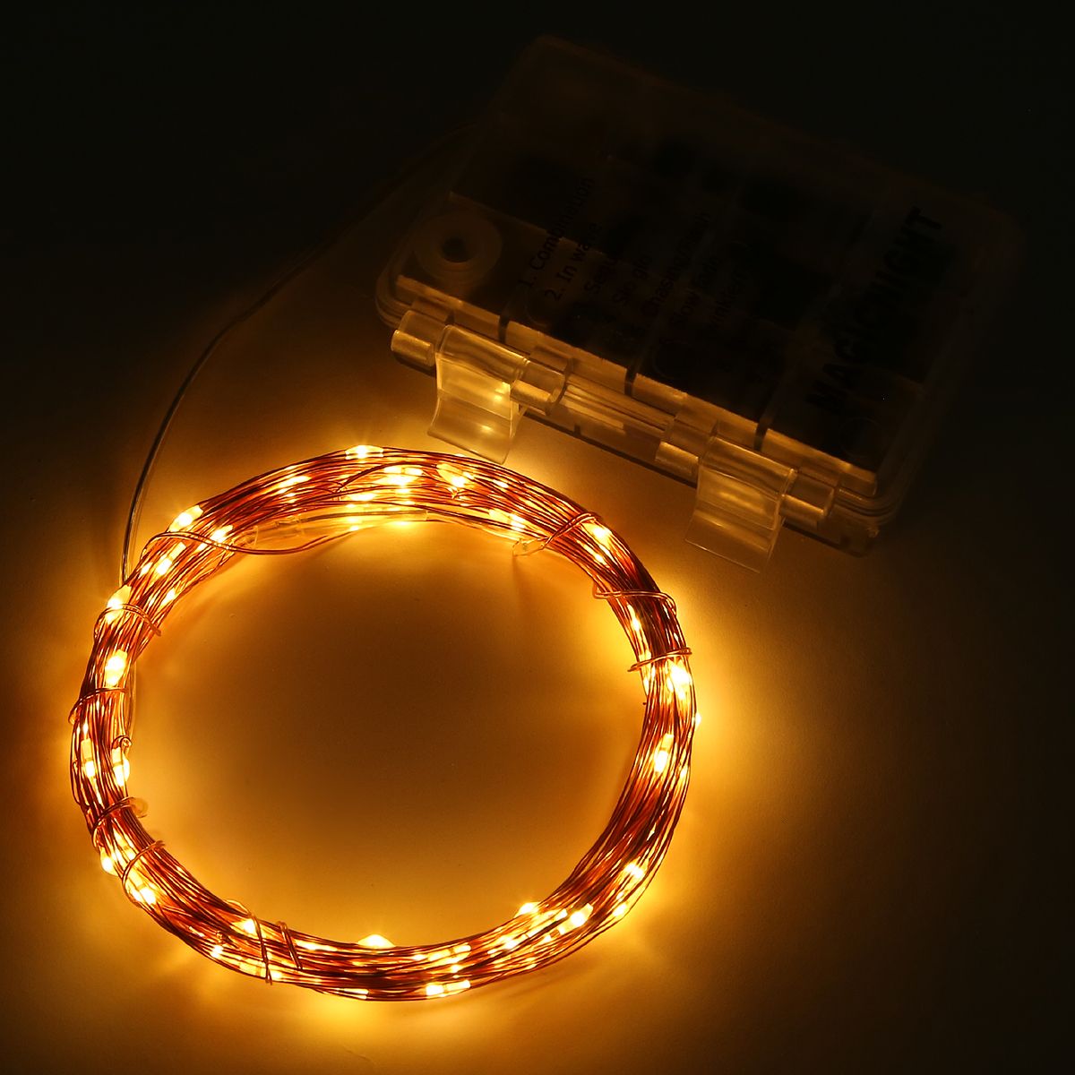 Magicnight 60 Leds Battery Powered Led String Lights With Remote Magicnight 60 Leds Battery Powered Led String Lights With Remote Control Flexible Copper Wire Waterproof Holiday Party Outdoor Of