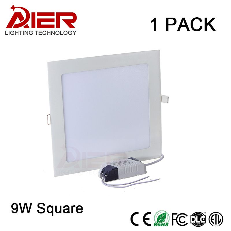 2018 Square Led Panel Downlight 9w Ceiling Recessed Slim Ultra Thin Flashing Blinking Lights Bracelets Best Green Led 12v Fishing