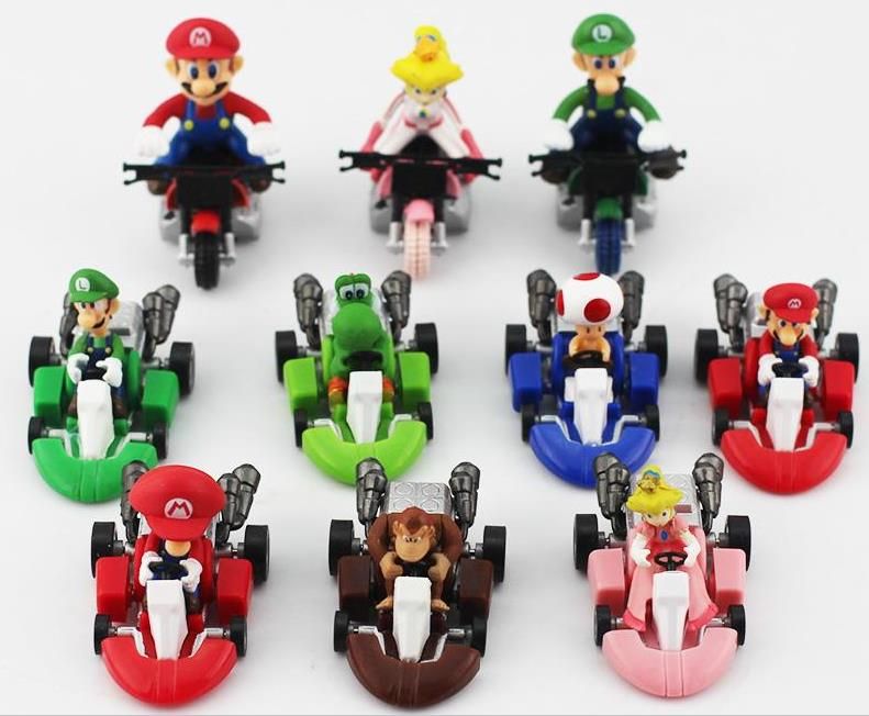 super mario kart figures