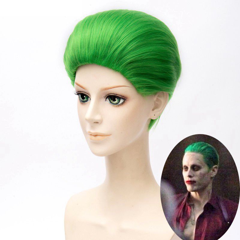 Acheter Jared Leto Batman Joker Perruque Verte 30cm Cheveux Synthétiques Fête Halloween Cosplay Costume Perruque Résistant À La Chaleur Cheveux De 11,66 € Du Junzhi_168 | DHgate.Com
