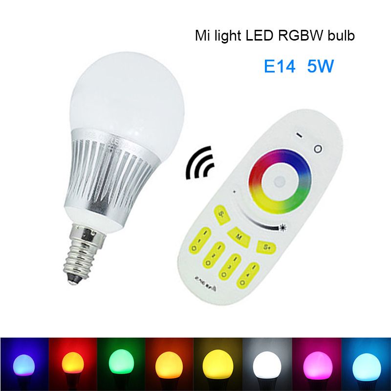 Whole Mi Light 2 4g Rf Remote Control E14 5w Led Bulb Rgbww Light 2 4g Rf Remote Control E14 5w Led Bulb Rgbww Rgbcw Ac86 265v E40 Street Solar Outdoor With