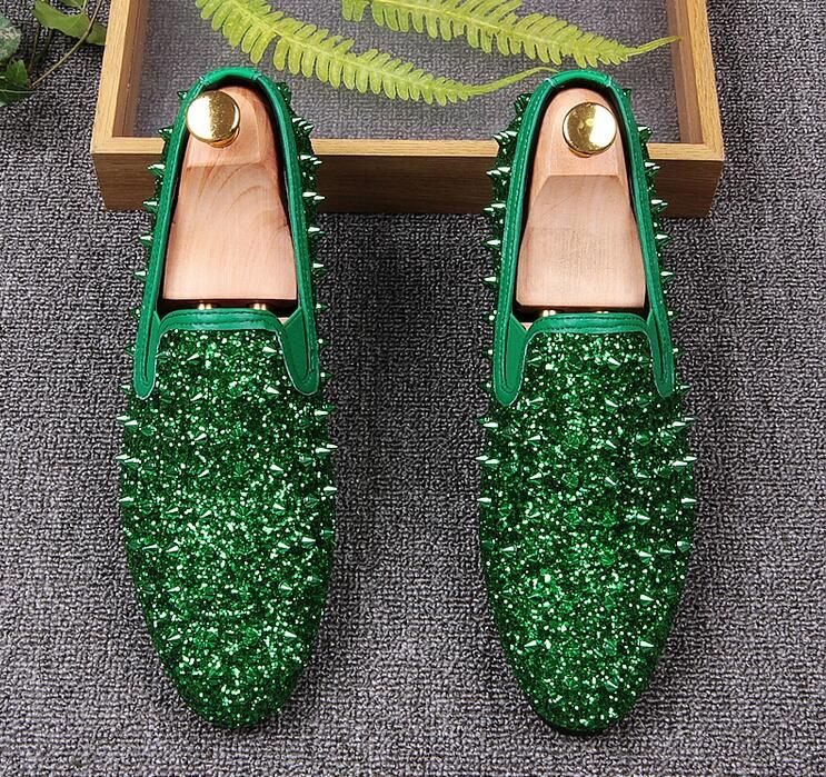 green prom shoes