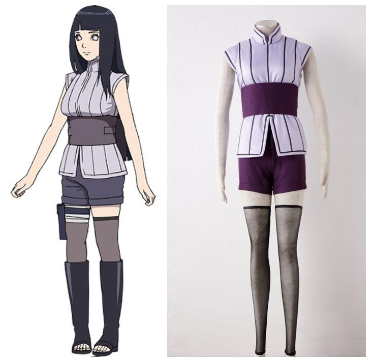 Compre NARUTO Hinata Hyuga Traje De Cosplay Disfraces De Halloween A 