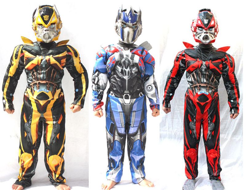 Transformers Kids Costume Full Body Suit Bumblebee Optimus Prime Superhero New